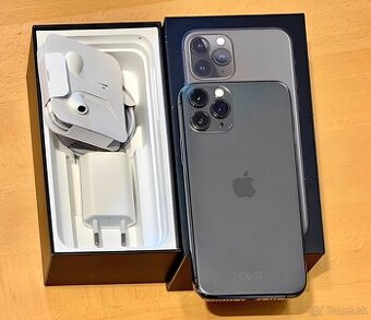 iPhone 11 Pro Max Šedá BATERIE 100% TOP