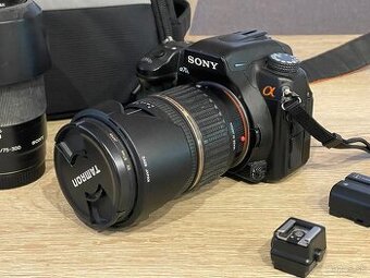 Predám zrkadlovku Sony A700 + 2 objektívy + príslušenstvo