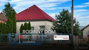 Rodinný Dom s pozemkom 1189 m2, Krušovce, Topoľčany