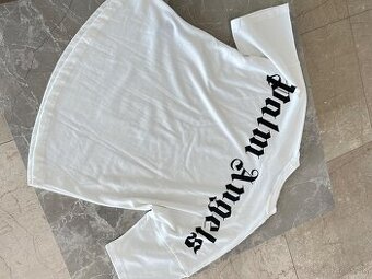 Palm Angels biele pánske tričko oversized
