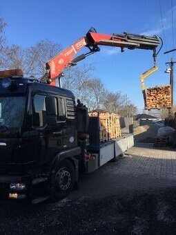 Preprava autom s hydraulickou rukou - 1