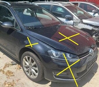 Volkswagen Golf VII 2.0 TDI 2014 predám MOTOR CRBC, TRYSKY 0