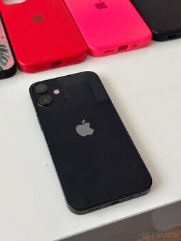 iPhone 12mini 64GB čierny s obalmi