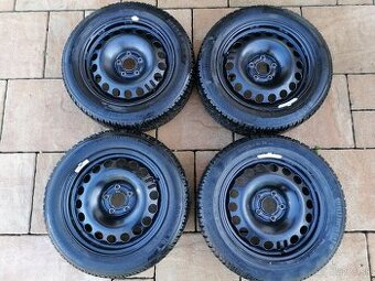 Zimná sada 16" plechových diskov 5x110 s pneu 205/55 R16 91