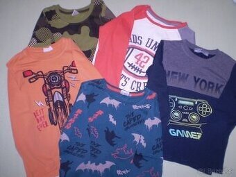 Tričká dlhý rukáv č. 128 - 134 /10 ks./