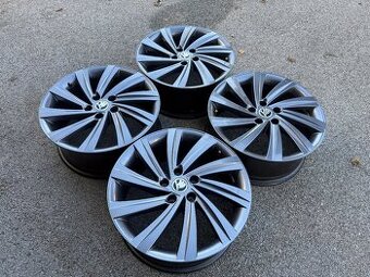 ORIGINAL ŠKODA OCTAVIA 4 DISKY 5x112 R18 GREY
