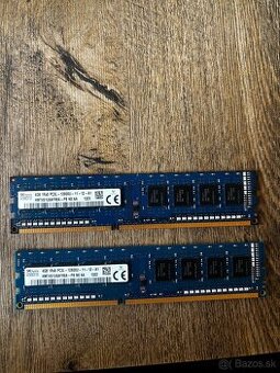 RAM pamäte DDR3 8 GB (2×4 GB) – SK hynix