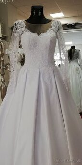 Svadobne šaty veľ. 34-36 + zavoj + spodnica