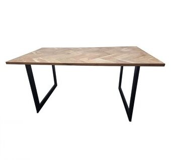 STÔL 160x90 akácia/čierna