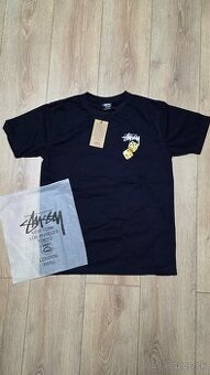 Stüssy Fuzzy Dice Tee navy blue/yellow