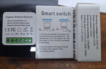 Zigbee Smart Switch ovladanie 220V cez aplikáciu Rele