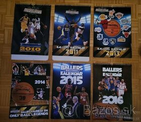 Zbierka krásnych basketbalových kalendárov