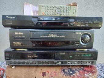 VHS rekorderi a DVD prehravač/domace kino
