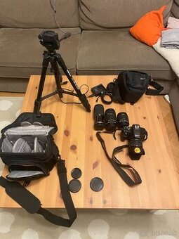 Predám fotoaparát Canon EOS 600D + objektívy + príslušenstvo
