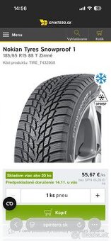 Nokian snowproof 1 185/65 R15 ZIMNÉ GUMY/Pneumatiky