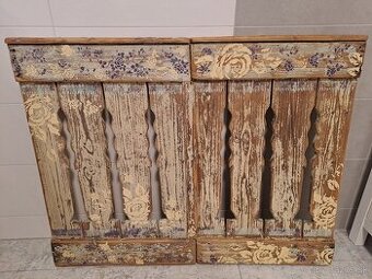 Stara prerobena vintage drevena branka