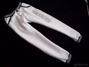 Brooklyn Milano dámske tepláky  biele M - 1