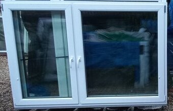 Predám použite dvojkrídl.okna 205x139 3sklo 205x152 ,118x145 - 1