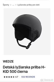 Detska prilba  Wedze 48-52 cm