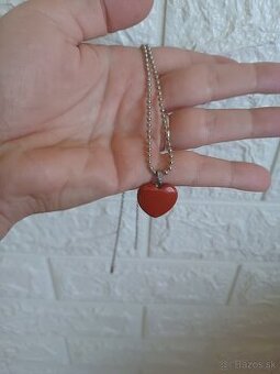 Retiazka na krk so srdiečkom z jaspisu