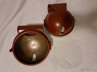 Železničiarske-drážne tienidlá karbidových lámp ČSD