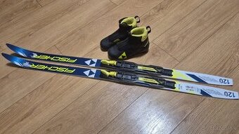 Detský set lyžiarky + lyže