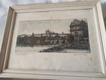 Originál lept - Emil Wänke,Novotného lávka,Praha