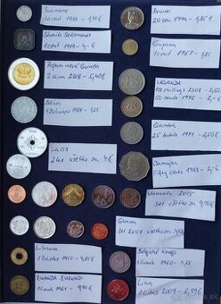 NOVINKA - zbierka mincí - svet