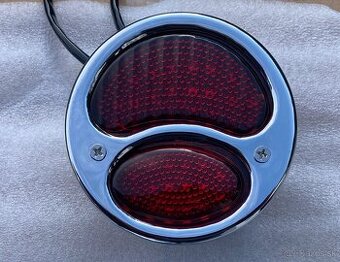 Zadní svítilny - pro veterána, kovové chromované