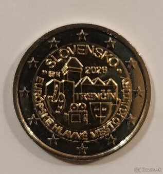 2 euro Slovensko 2026 UNC mesto kultúry Trenčín