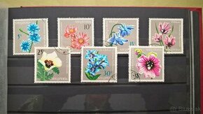 Poštové známky č.172 - Albánsko - kvety