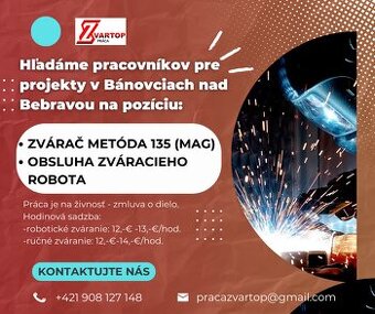 Zvárač metóda 135 - projekt v Bánovciach nad Bebravou