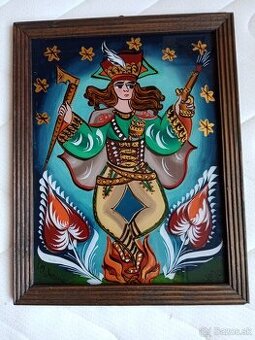 MAĽBA NA SKLE-ORIGINÁL:JÁNOŚÍKOV TANEC-NAD OHŇOM--J.M.JAROSZ