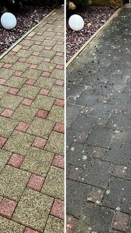 Čistenie zámkovej dlažby,plotou,betónových plôch