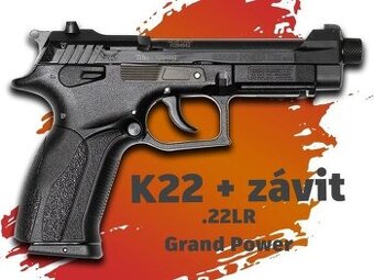 K22 závit Grand Power / .22LR malokalibrová pištoľ