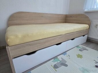 Drevená Posteľ 90×200 s úložnym priestorom