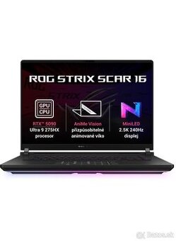 ASUS ROG Strix SCAR 16 (2025) RTX 5090 / 64GB / Záruka 2028