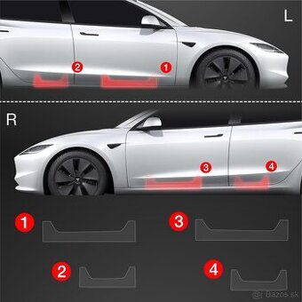 Fólia na prahy Tesla 3