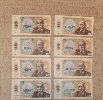 Bankovky 10kčs-1986