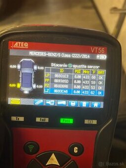 100% originálny TPMS senzor tlaku v pneumatike pre MERCEDES