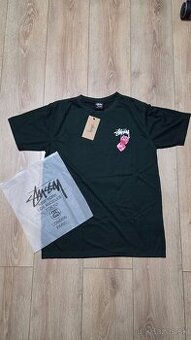 Stüssy Fuzzy Dice Tee dark green/pink