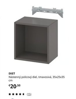 IKEA EKET nástenné skrinky (7 ks)