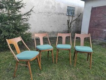 4 ks retro stoliciek , kuchynske , vyr. MIER . 60te roky