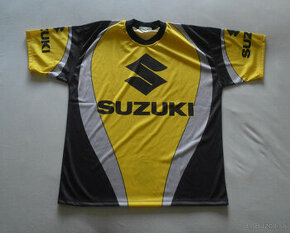 triko dres s krátkym rukávom Suzuki žlté