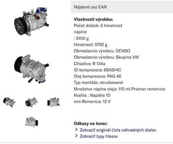 Audi A4B8 Klimakompresor 8T0260805P / F / S