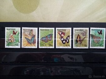 Poštové známky č.741 - Namíbia - motýle