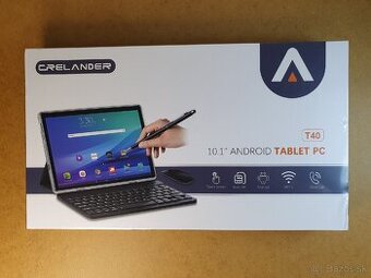 Nový tablet Crelander T40 s klávesnicou a myšou