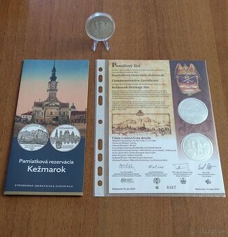 20 eur minca BK KEŽMAROK