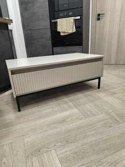 Moderný nový konferenčný stôl so šuflíkom vo farbe kašmír