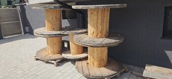 Drevene cievky, stoly, bubne, stoly na zahradu